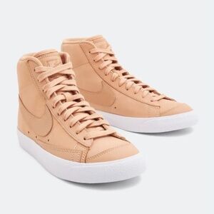 Nike Women's Sneakers in Tan and White